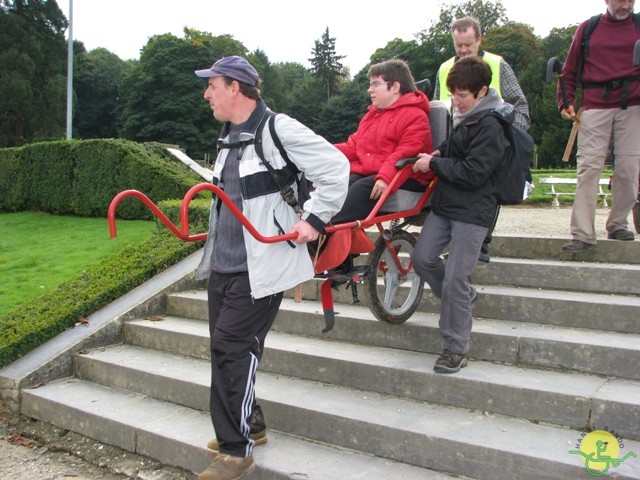 randonnée sportive avec joëlettes, Tervuren, 2012